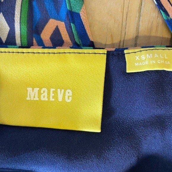 Anthropologie Maeve Laurel Silk Scarf Print Dress - Picture 9 of 9